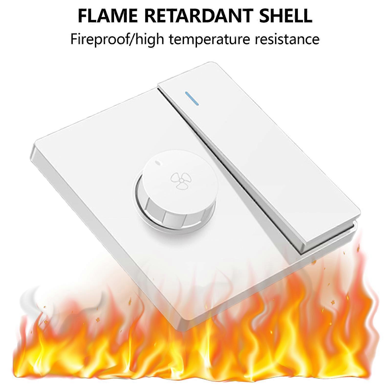 Speed Controller Modern Wall Mount Panel 86 Type Speed Adjuster for Ceiling Fan Easily Speed Adjustment Button 4-color  White