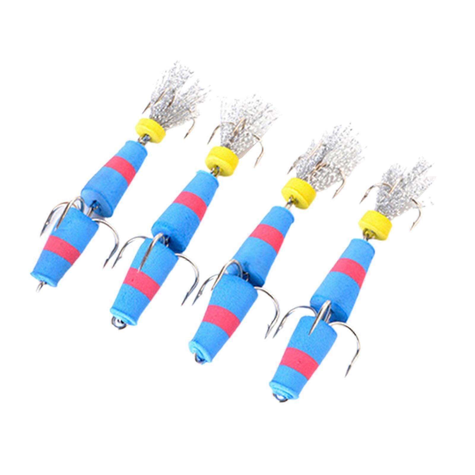 4Pcs Leichte Weiche Schaum Angeln Köder Swimbait Jig Haken Float MultiJointed Künstliche Köder Angeln Zubehör