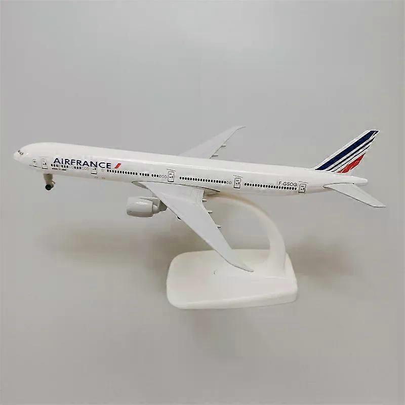 19 سم الخطوط الجوية الفرنسية الخطوط الجوية بوينج 777 B777 الخطوط الجوية سبائك معدنية نموذج الطائرة دييكاست الهواء نموذج الطائرة والعجلات طائرة الطائرات