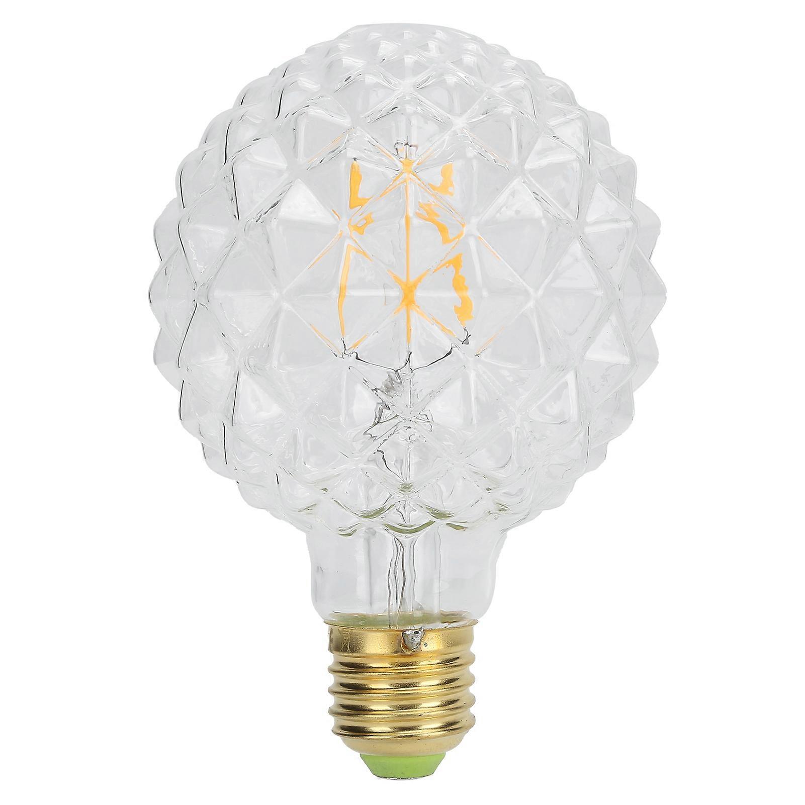 Retro G95 E27 Light Bulb, Unique Shape, Vintage Filament Bulb, 4W, 220V, 360lm, Warm Light
