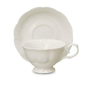 お茶とコーヒーのための磁器のカップとソーサー
