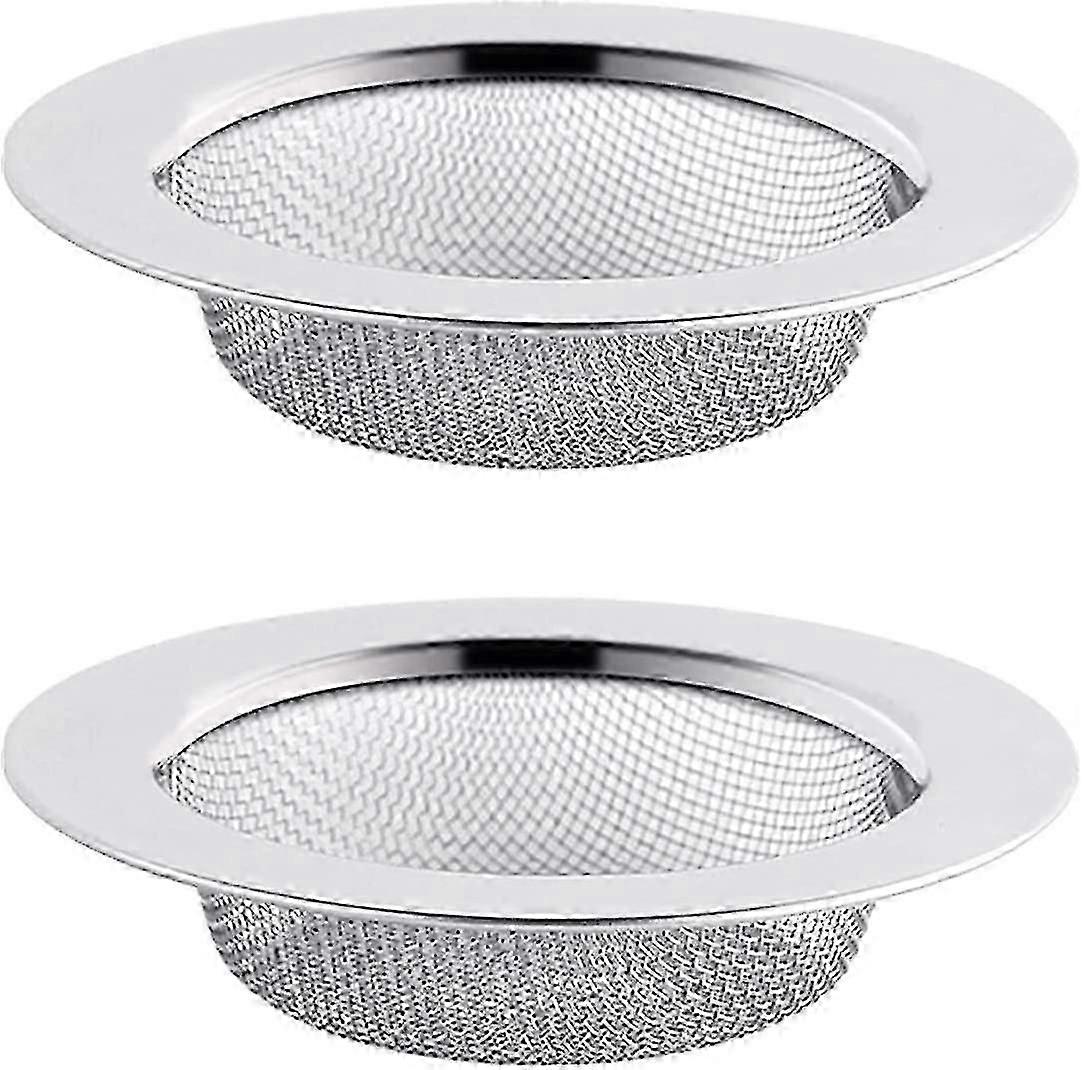 2 Stück Spülbeckensieb aus Edelstahl, 11,5 cm Abflusssieb, Spülbeckensieb, Spülbeckensieb, Küchenspülsieb
