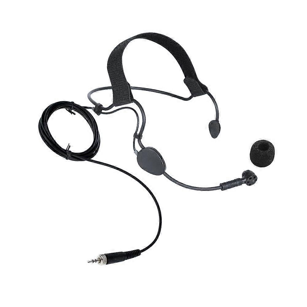 Dual Ear Headset Mic Headworn Microphone Compatible with Sennheiser Wireless Systems, Lightweight Design, Adjustable Fit