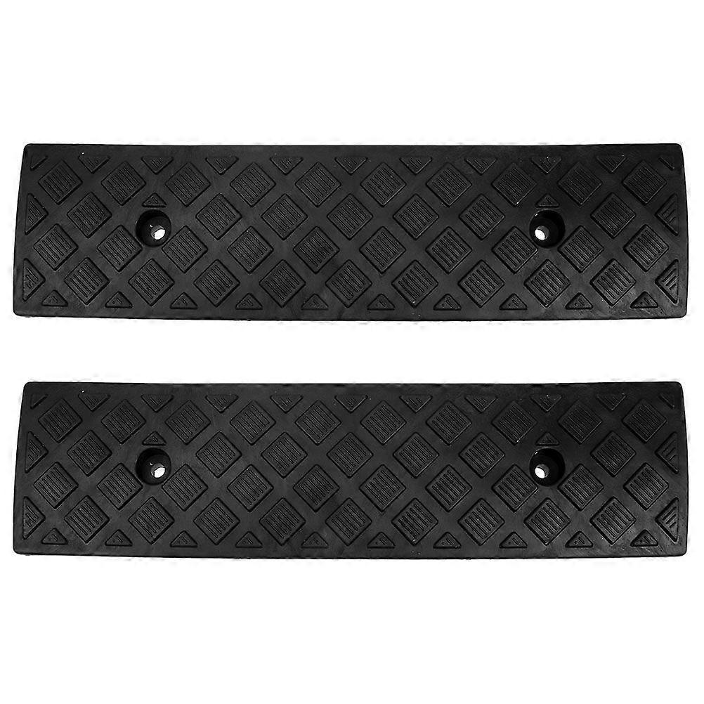 2pcs רמפות מדרכה לרכב גומי רמפות גשר סף רמפות למדרכה בחניה