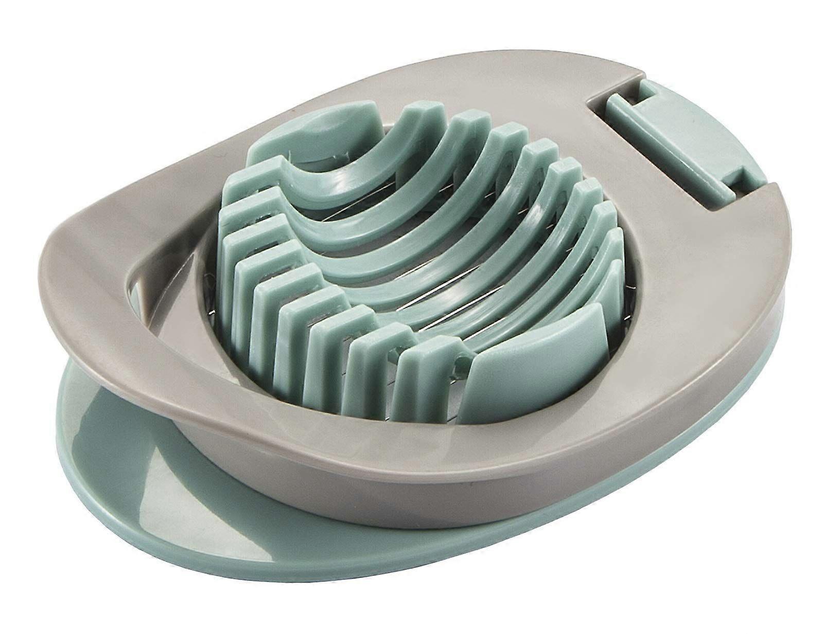 Multifunctional Egg Cutter-Slicing Artifact Preserved Egg Beater Plastic Kitchen Practical Gadget (Green)