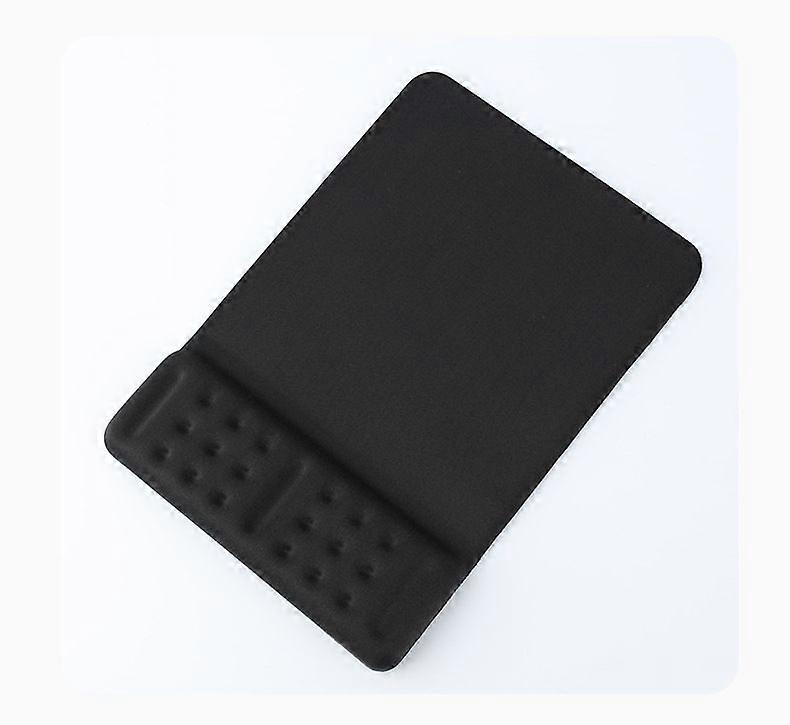 Mouse Pad Keyboard Holder Office Set Wrist Pad (Black)