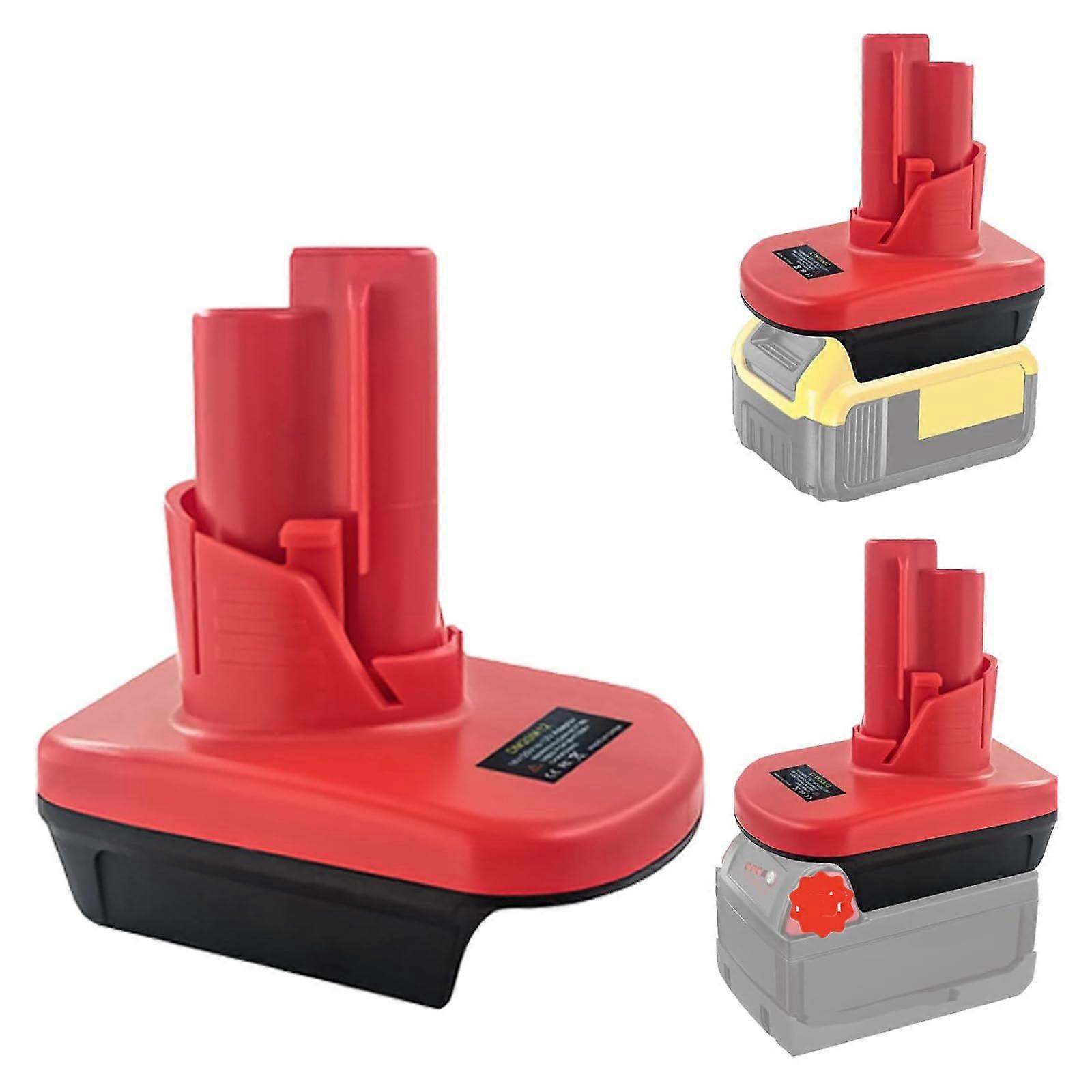 for dewalt&for Milwaukee 18V Battery to for Milwaukee 12V Tool Adapter,Replacement for Milwaukee M-12 Battery