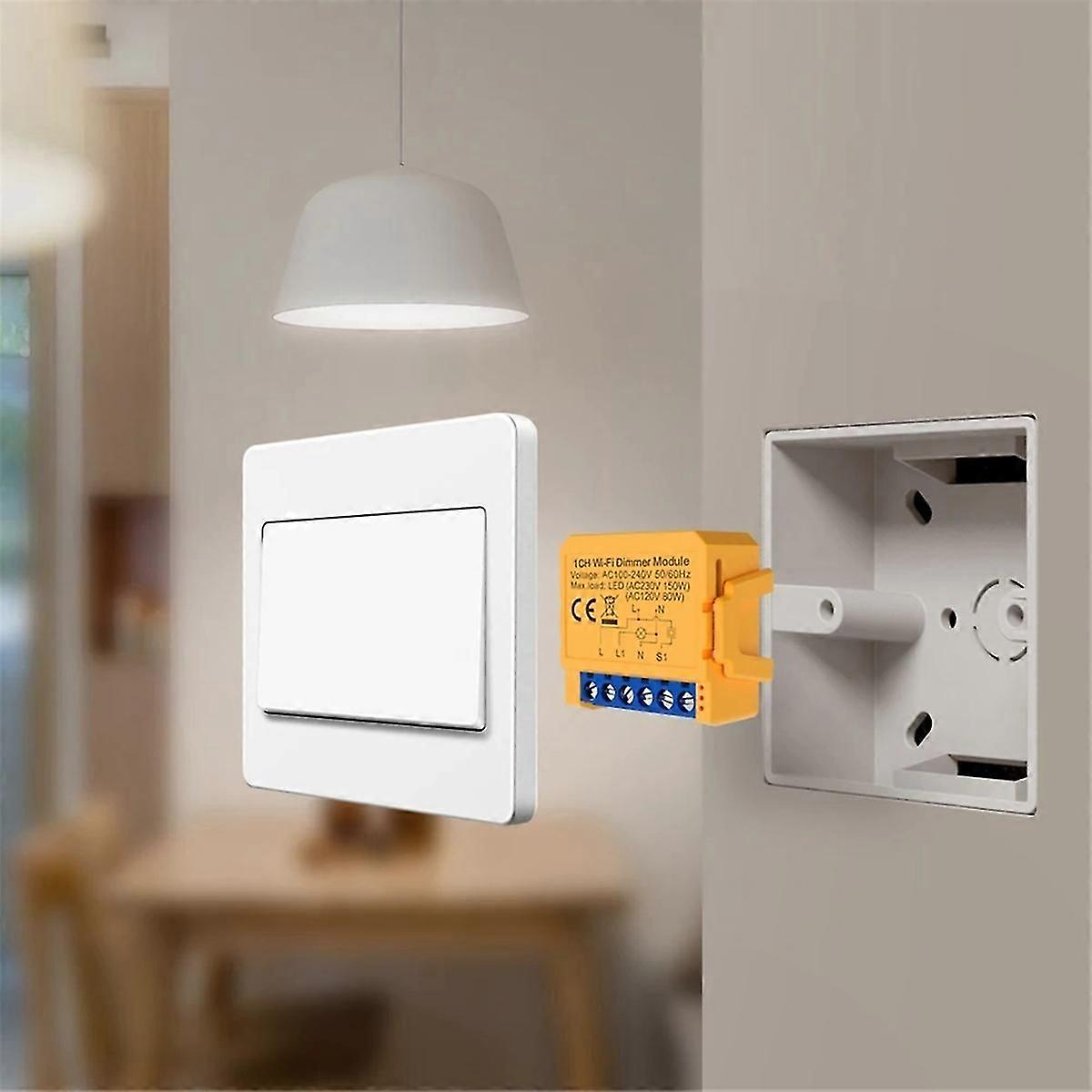 Tuya WiFi Smart Dimmer Switch Module 1CH Bediening LED-verlichting