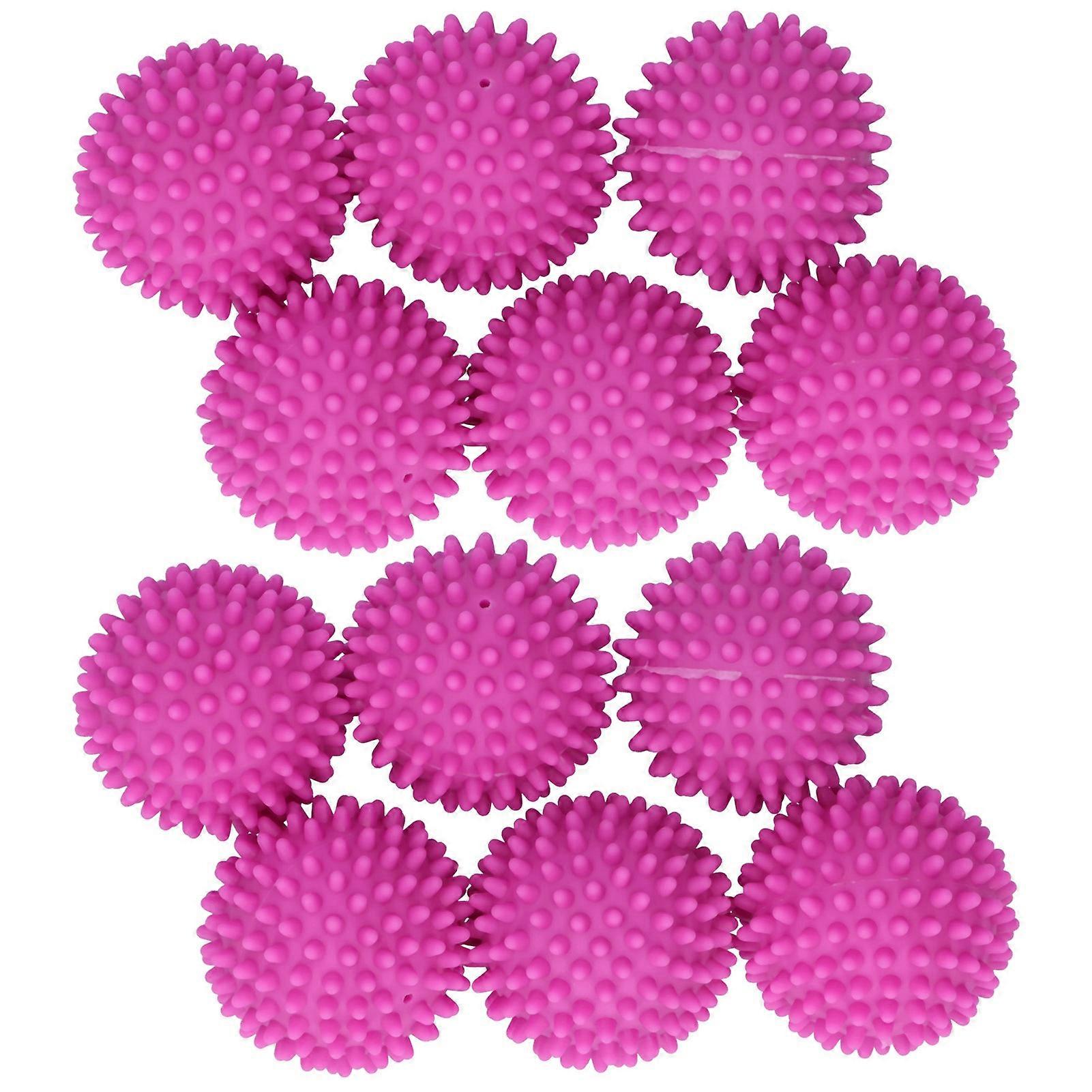 12 Pz Palla di Lavaggio Riutilizzabile Lavanderia Pulizia Palle Strumento Forniture Per La Casa Rosa Rosso