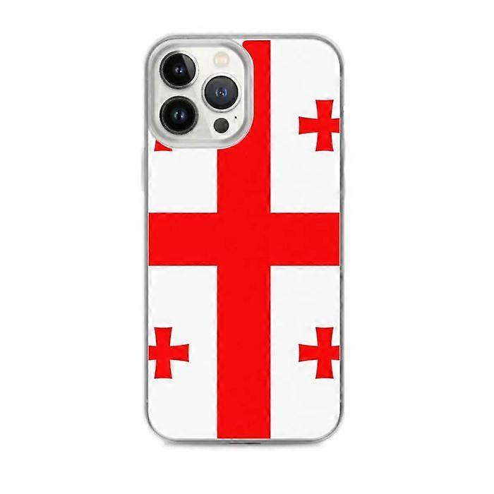 Phone Case – Georgia Flag – Compatible with iPhone 13 Pro Max – Soft Case – Durable and Shockproof - Silicone - Pixelforma
