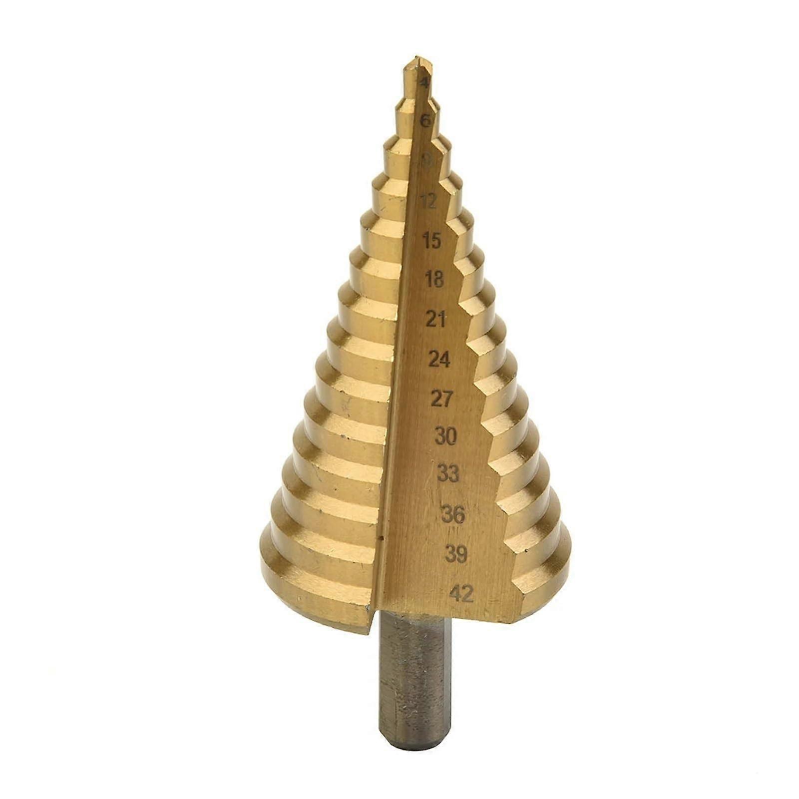 High Speed Steel Step Drill Bit Set 4 to 42mm Cone Drill Bits for Metal Cutting