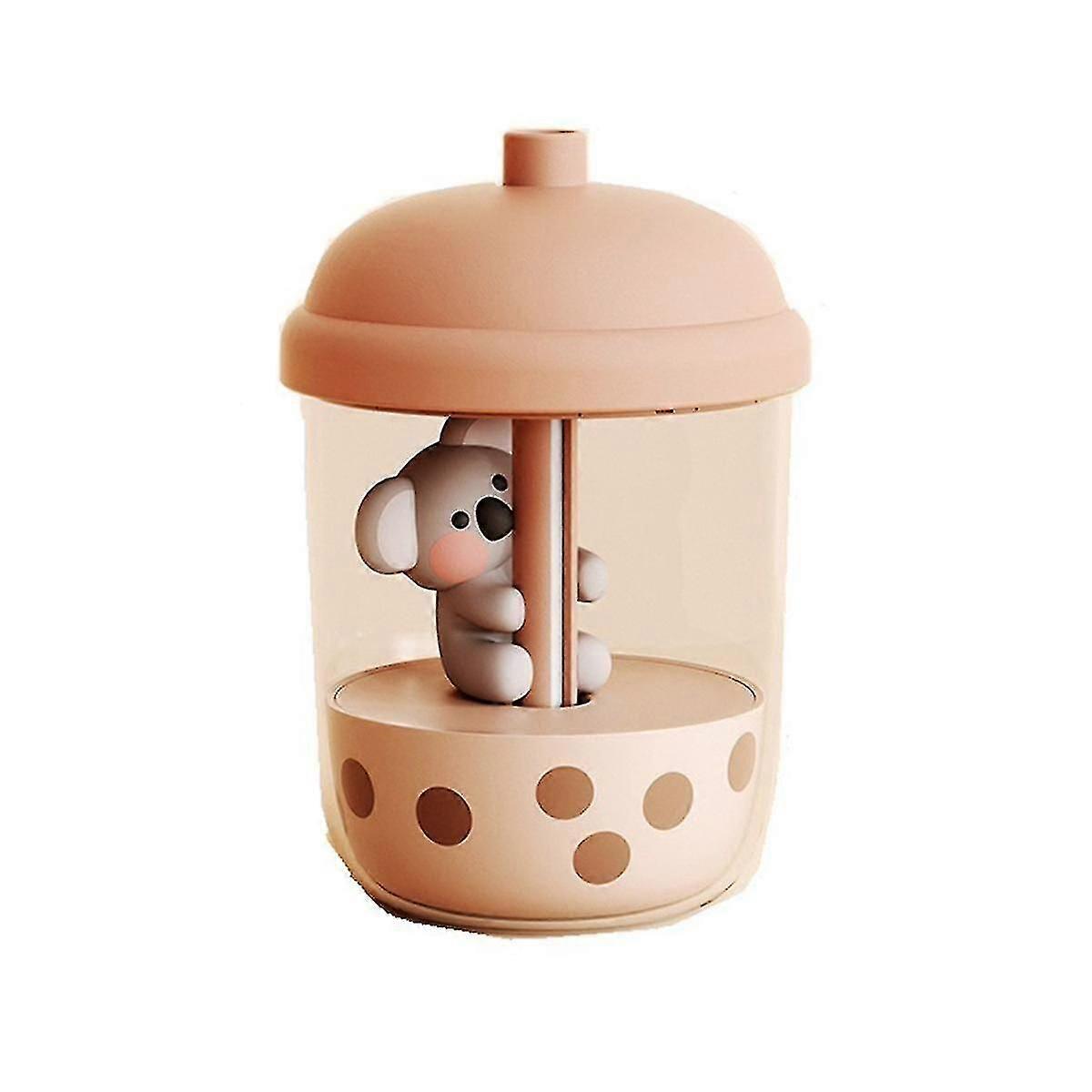 1 Pcs New Cute Koala Milk Tea Cup Humidifier High Fog Household Small Portable Desktop Usb Mini Per