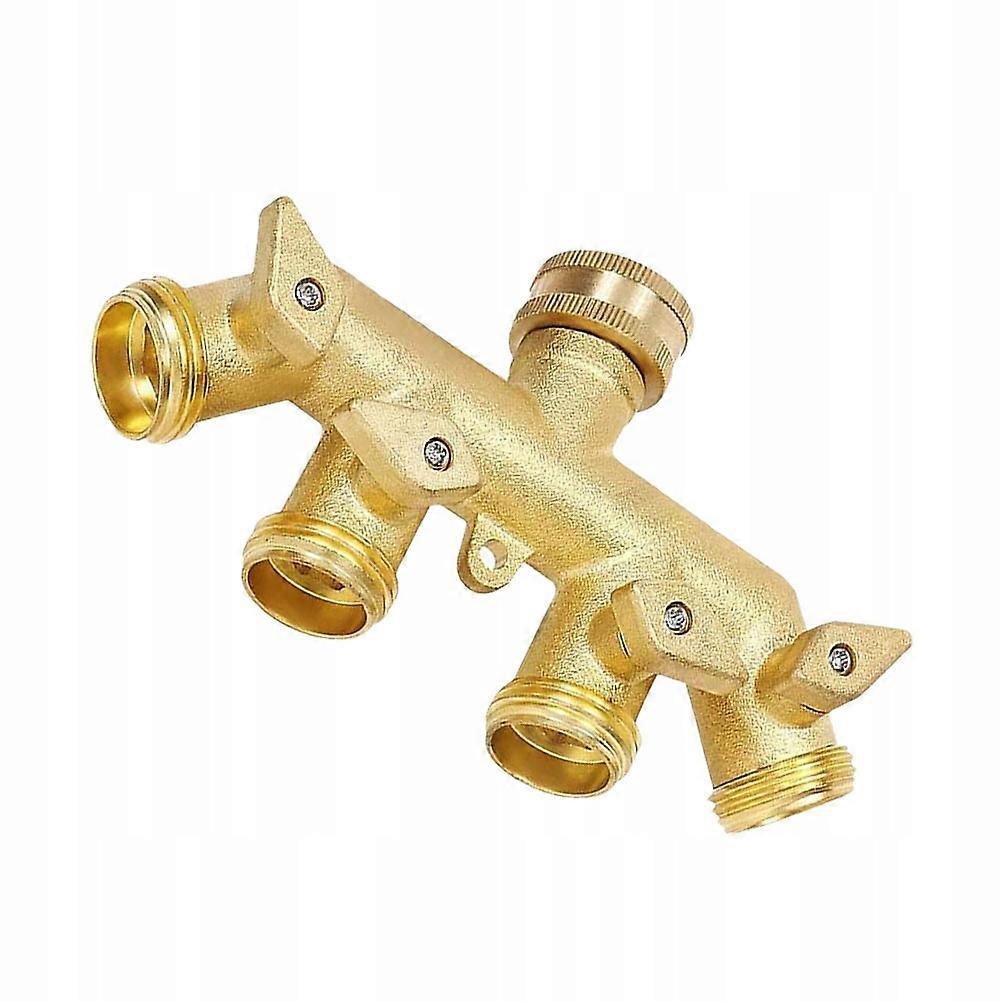 Water Hose Fitting 4-way Tap Splitter Adapter