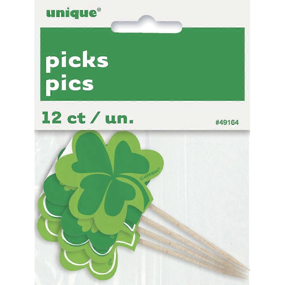 21 Stück Cupcake-Topper „Happy St. Patrick’s Day“ Mit Kleeblatt, Kobold & Mehr – Bunte Zahnstocher-Deko Für Kuchen, Desserts & Party
