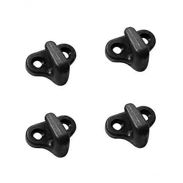2x Lashing Hook & Screws Replacement for Kayak, Canoe, Paddle Board, Black Nylon
