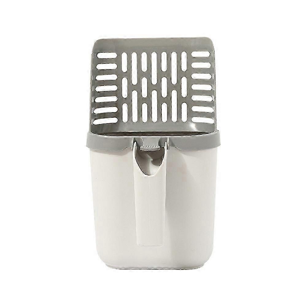 Upgrade Widen Cat Litter Shovel Scoop with Refill Bags Large Cat Litter Box Self Cleaning Cat Waste Bin System Pet Supplies