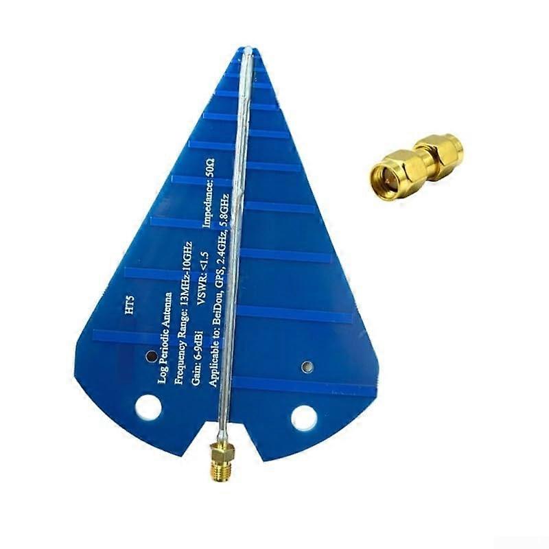 Reliable protocol antenna for comprehensive signal detection, operating range 1300 MHz to 10 GHz (blue) blue