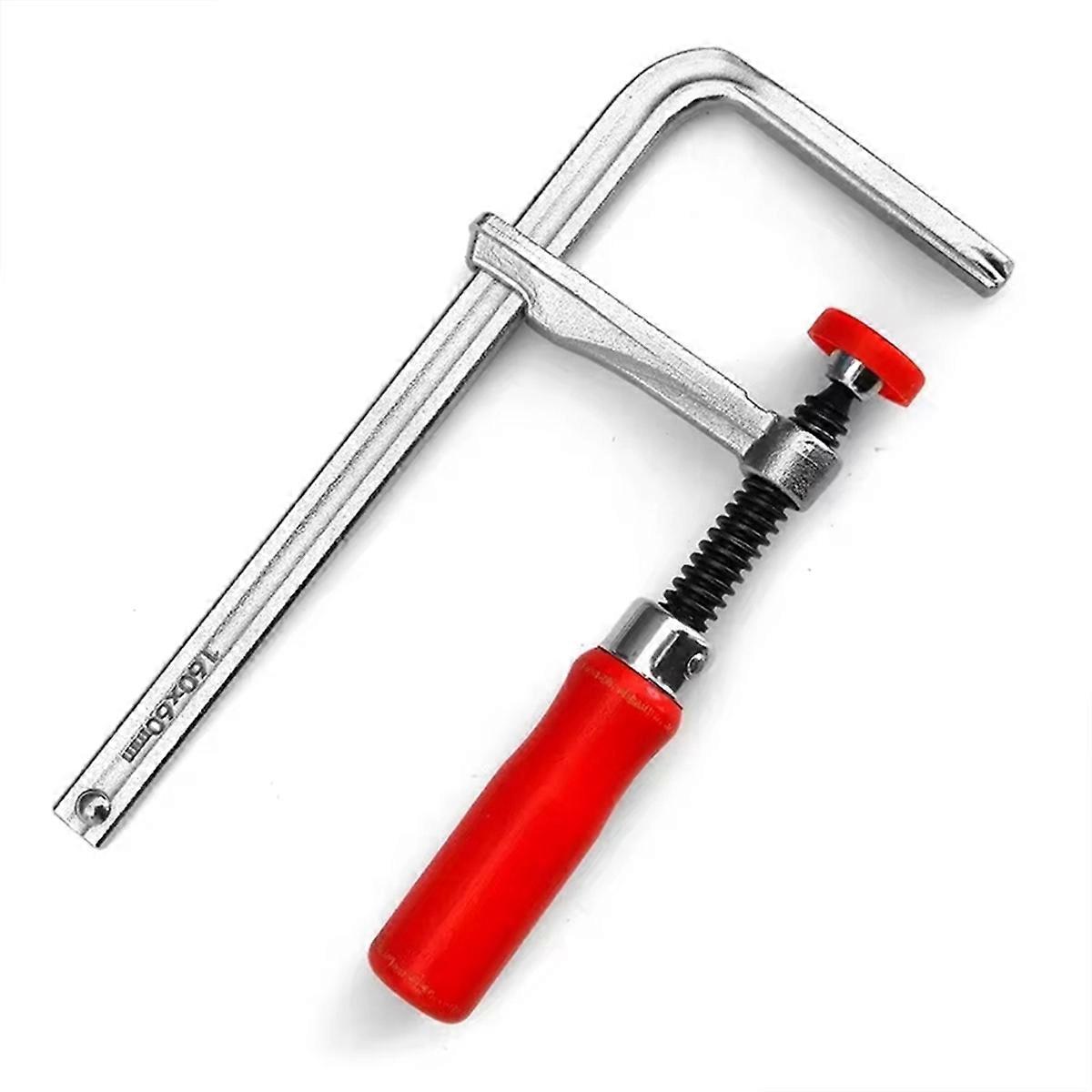 Screw Action Arm Guide Rail Clamp Comprehensive 160mm Wood Handle Guide Rail Clamp Fixture with Scr