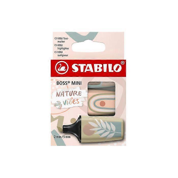 Oversized Highlighter - STABILO BOSS MINI - Naturevibes - Set mit 3 Stück