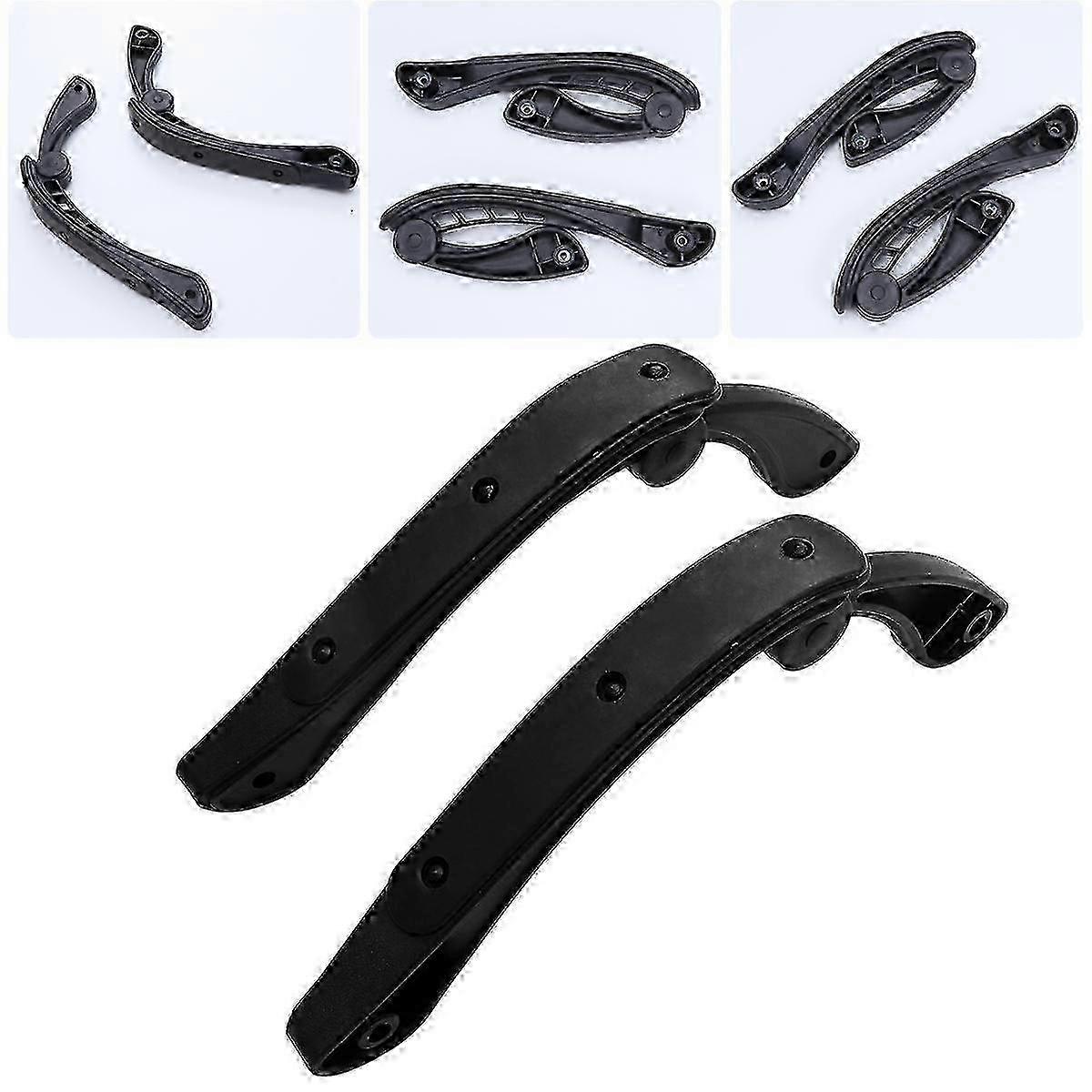 Adjustable Black Plastic Chair Armrest for Office & Computer Chairs (44X29cm)