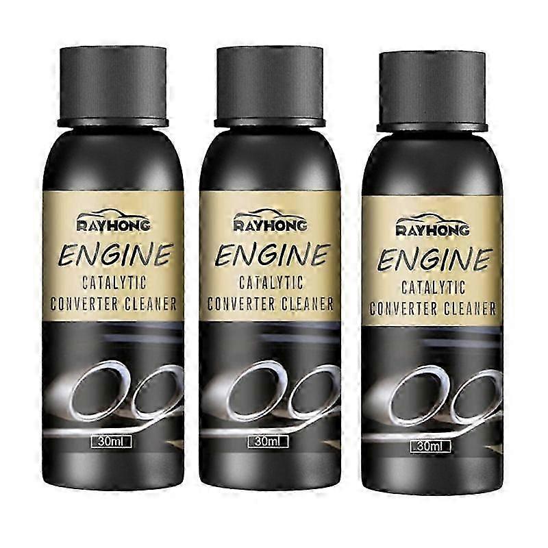 3pcs Car Catalytic Converter Cleaner Deep Cleaning Multipurpose Cleaner Engine CSV Clean Accelerators Catalysts Easy Cleaner 30ml