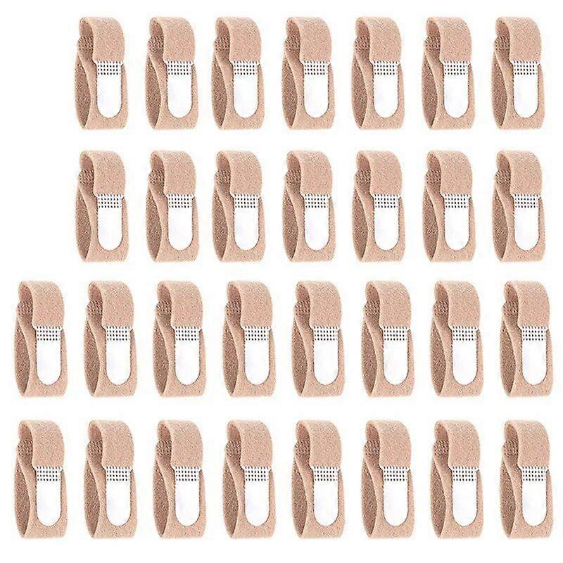 30 Pcs Broken Toe Wraps Cushioned Bandages Hammer Toe Separator Splints Finger Straightener For Hammer Toes,Crooked Toes