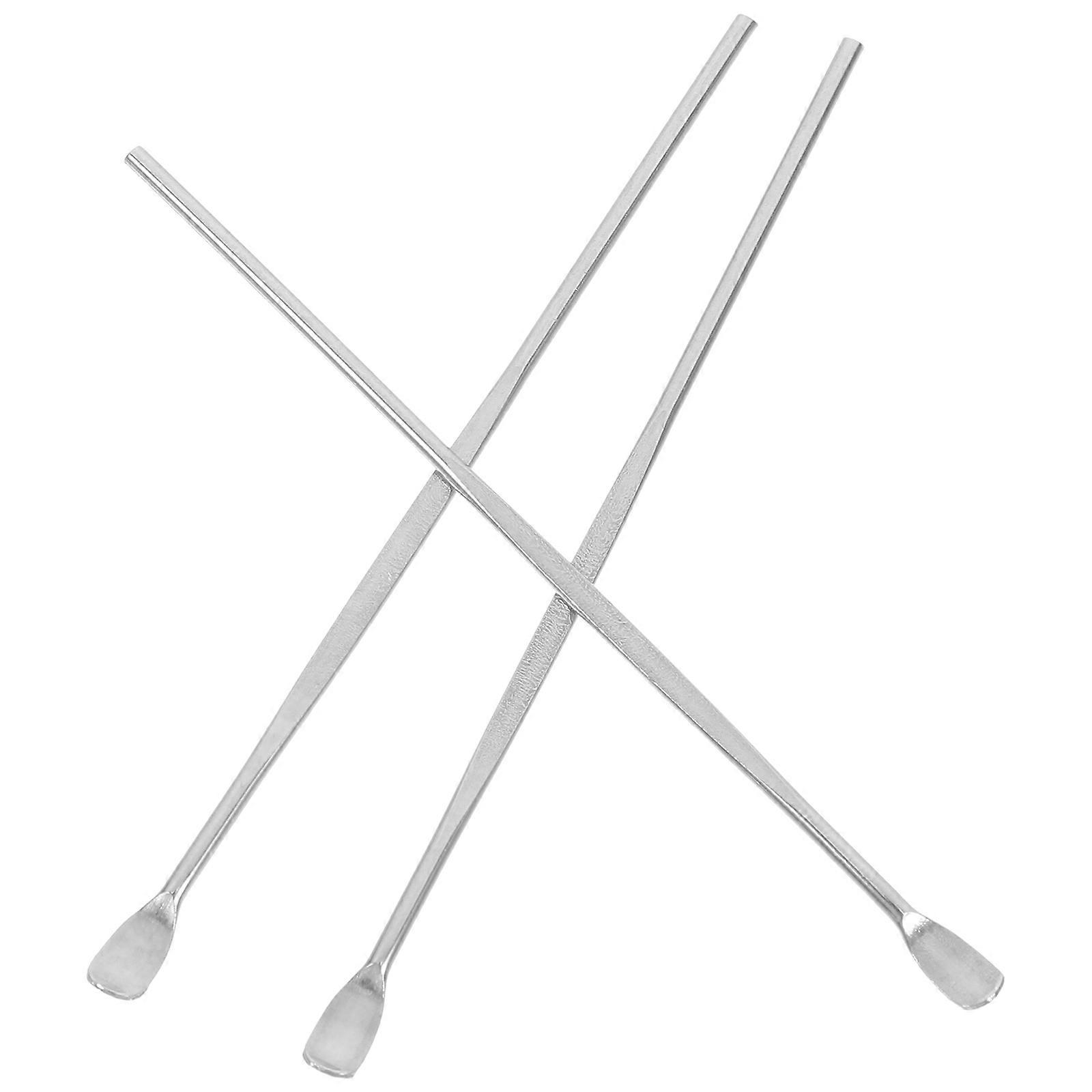 Visible Ear Spoon Ear Wax Removal Tools Portable Design 8cm Silver 3Pcs/Set