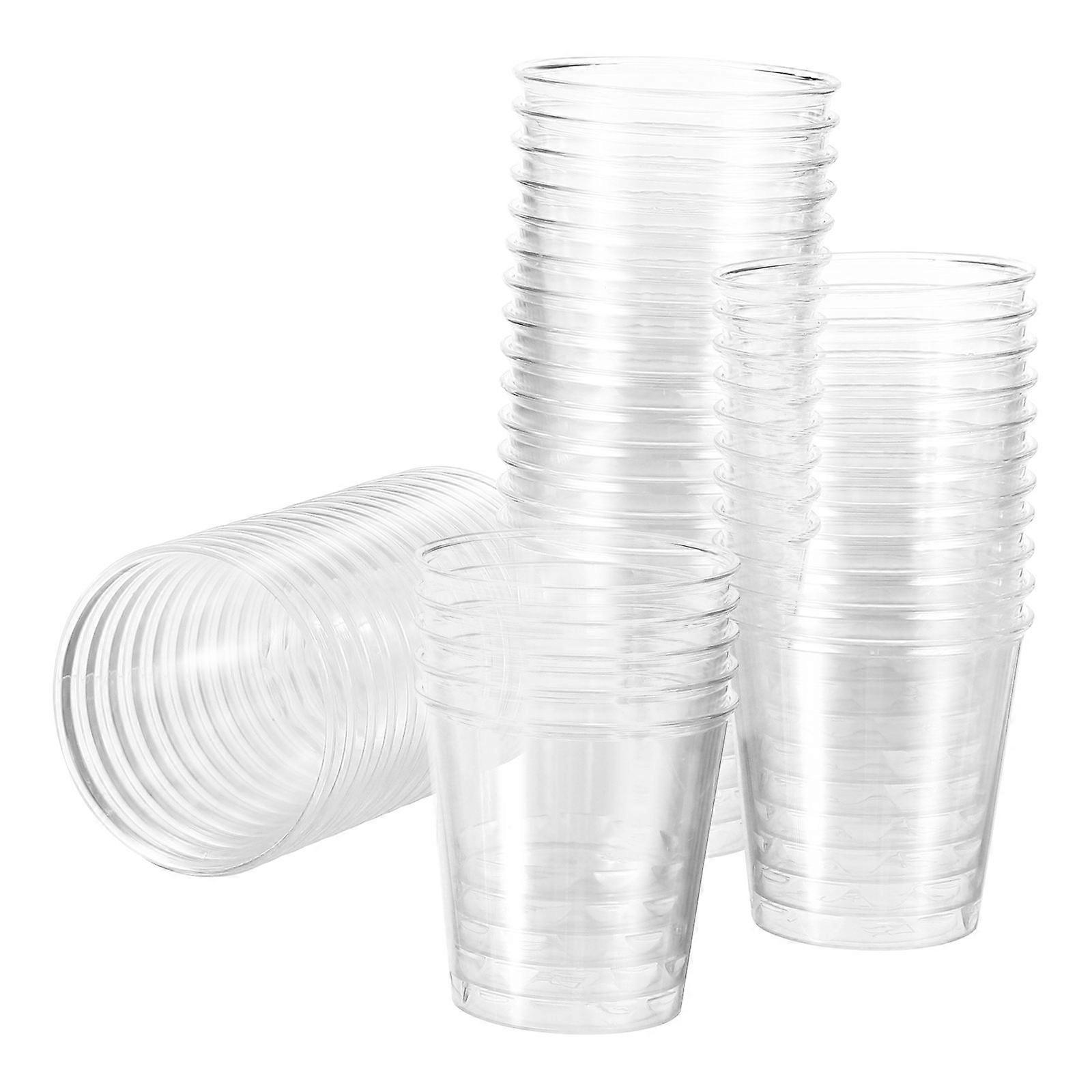 Drinkware For Parties And Families Juice Simple Shape Hard Transparent 100Set