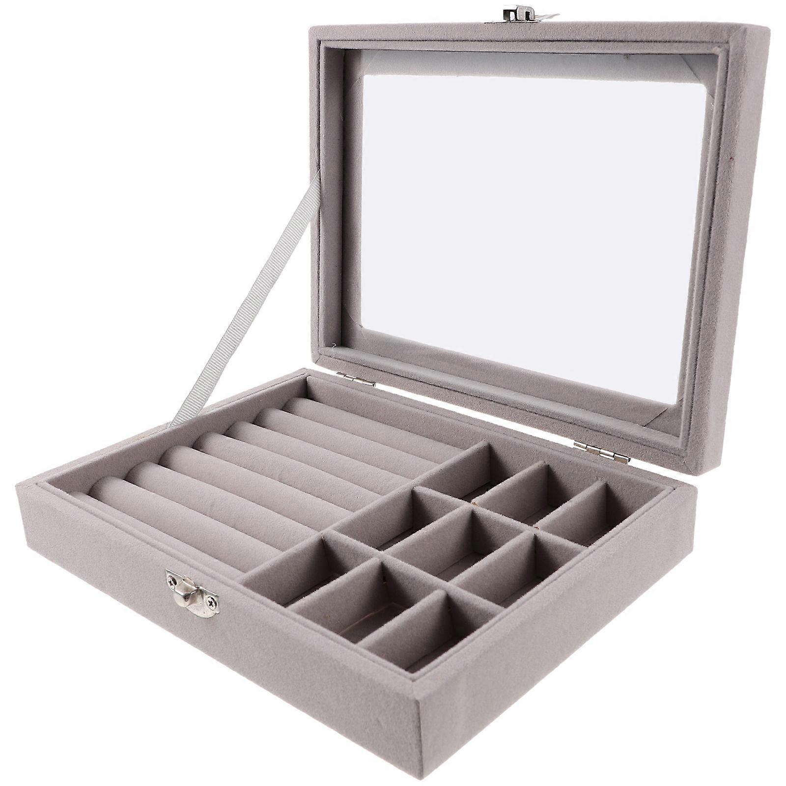 Necklace Holder Large Jewelry Organizer Rectangular Shape Density Board Material 1Pack