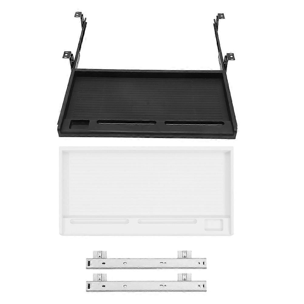 Ergonomic Keyboard Tray Keyboard Organizer Desk Bottom Storage Rectangular Design for Office Work 2Pcs