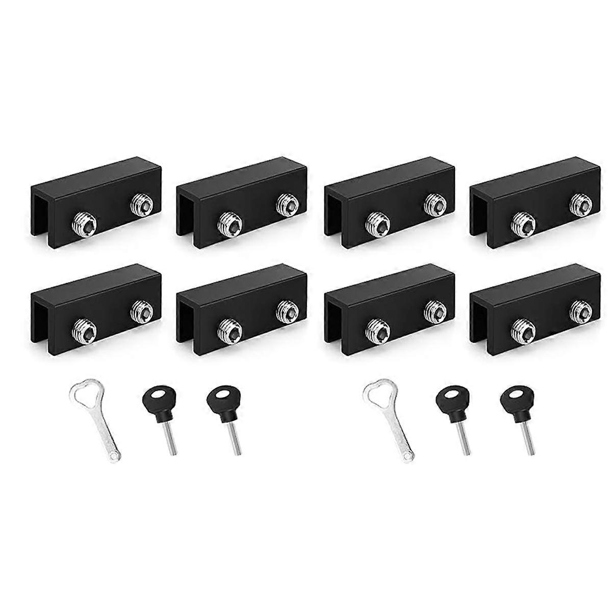 Window Locks,4 PCS Sliding Adjustable 