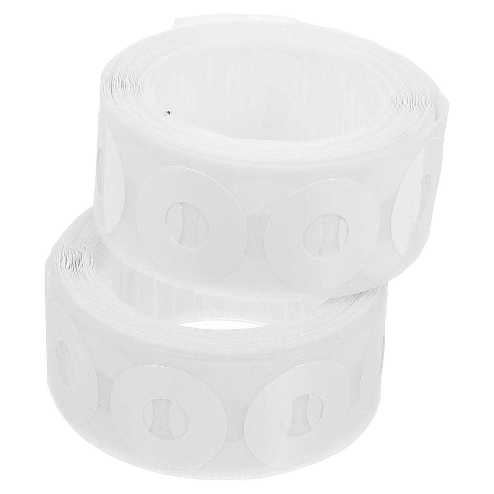 Page Reinforcement Circles White PVC Round Shape For Art Projects DIY Nail Art 500Pcs