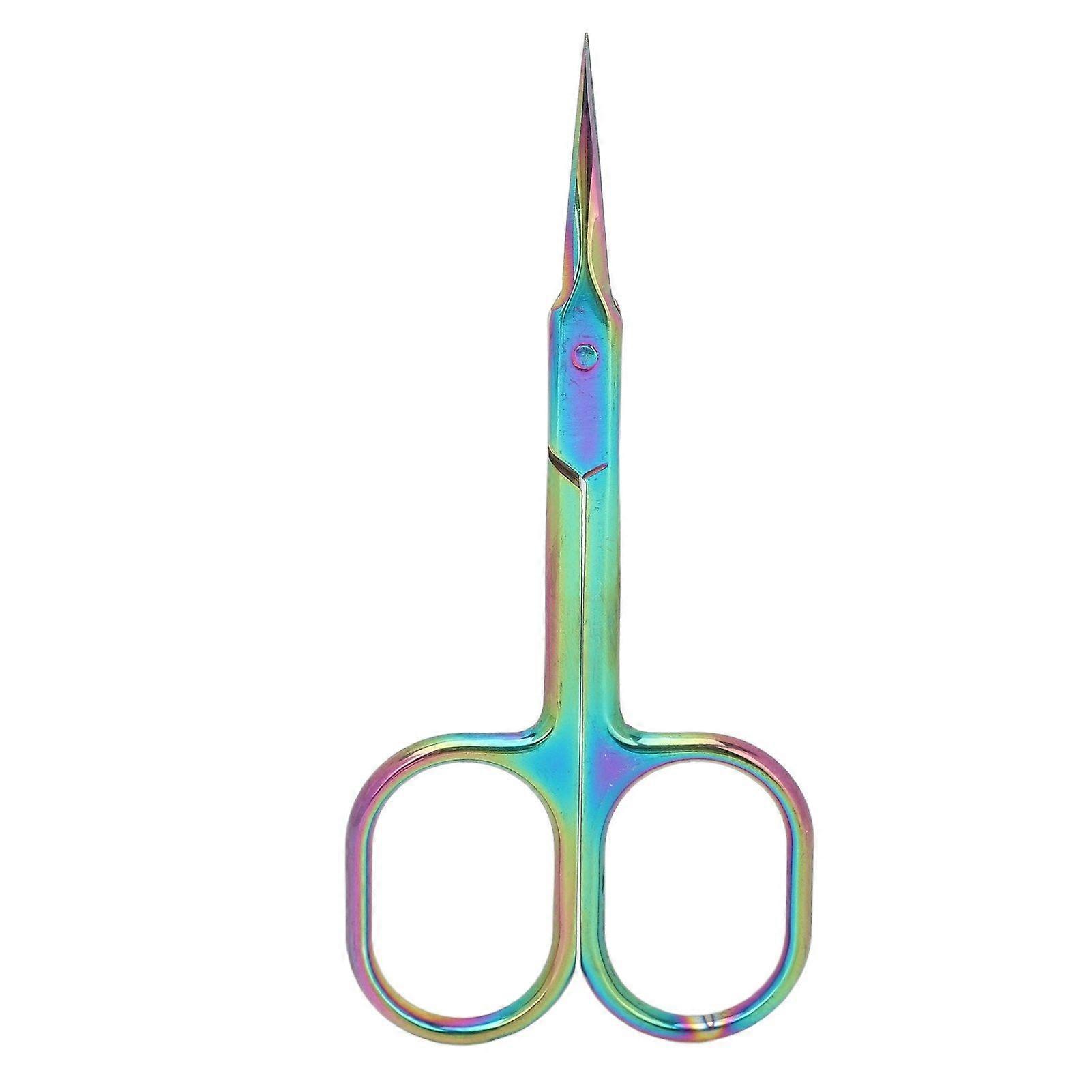 2025 Latest Model Cuticle Scissors Pointed Tip Dead Skin Removal Color Plating...