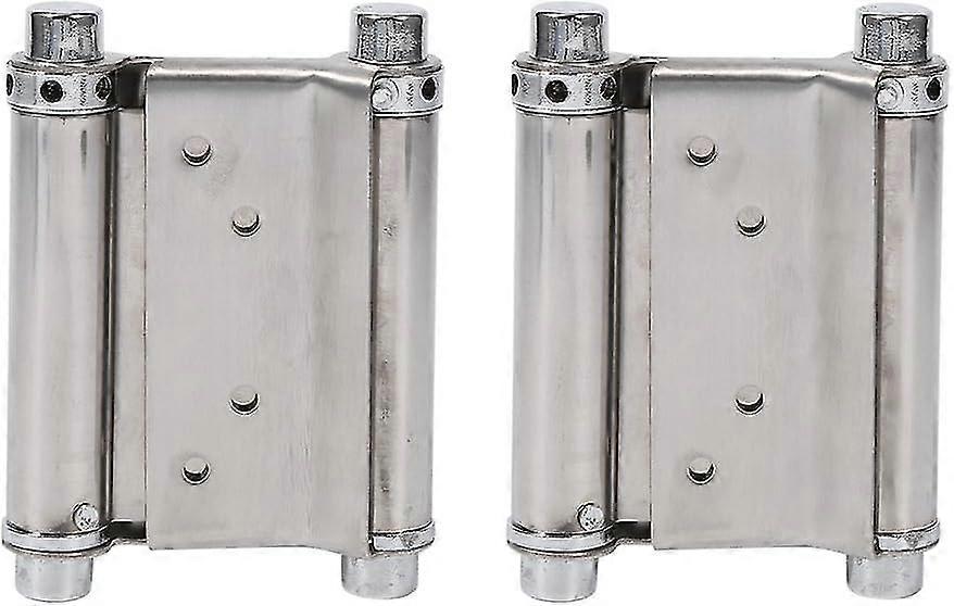 2 Pack Double Action Spring Hinges for Caf�� and Salon Doors, 3 Inch Size, Suitable for Various Door Styles