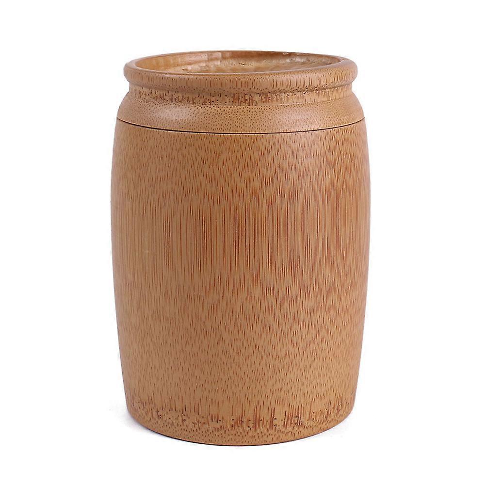 Bamboo Tea Canister Sealed Jar for Coffee Lovers Home Use 1Set