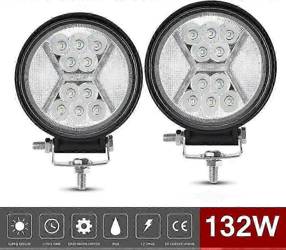 2025 Latest Model 2 PCS Led Work Light 12v, 132W Motorcycle 4x4 High Range Led