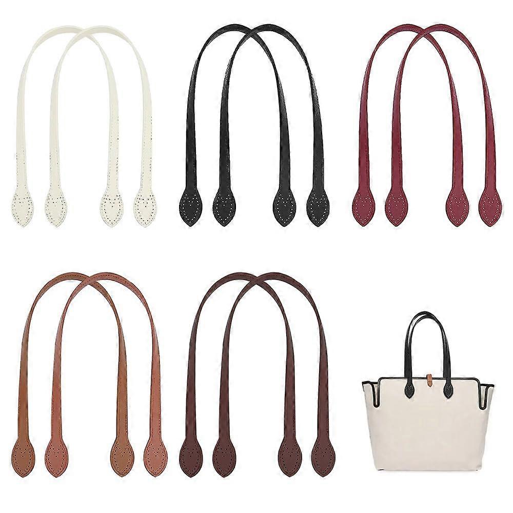Leather Handbag Handles 5 Colors Straps with Ear Shape Holes 60cm 10pcs