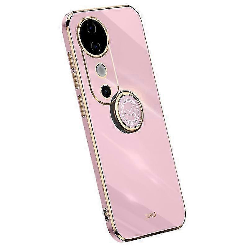 TPU Phone Case with Kickstand for Suitable Brand S19 5G, Electroplating Frame Edge