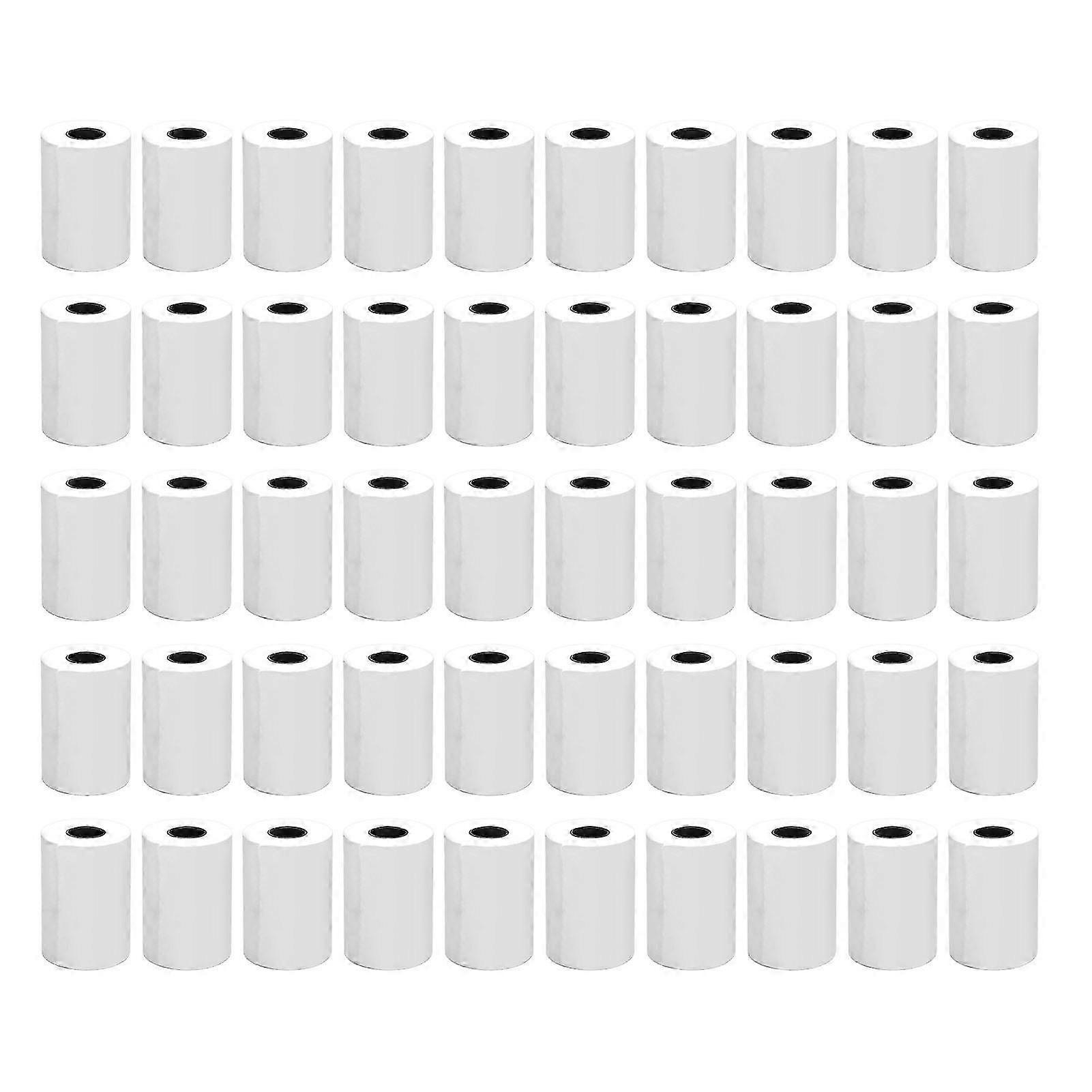 厚い感熱レシート用紙 2.2x1.6 インチ 50 ロールで、鮮明な印刷と DIY 写真編集が持続します