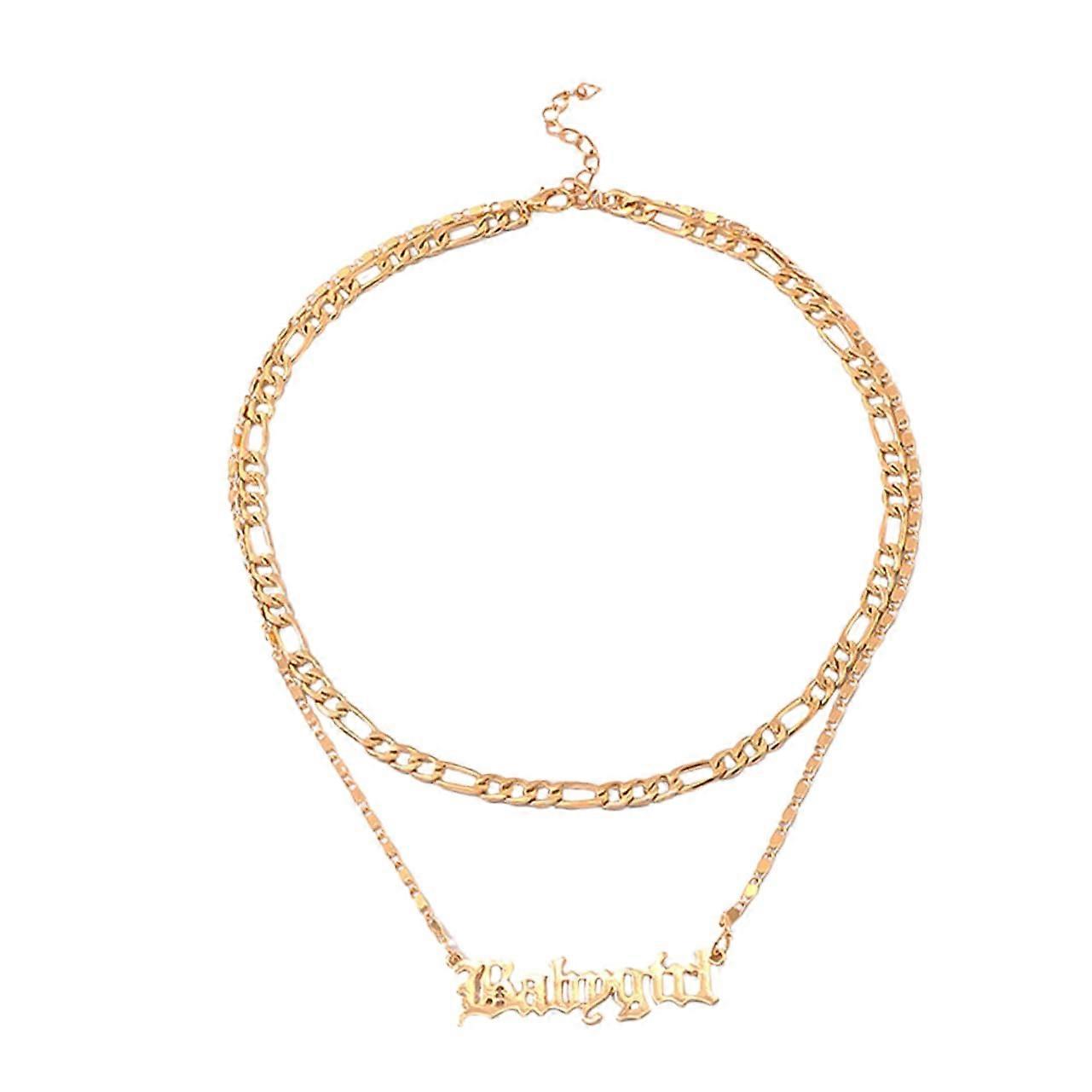 Double Layer Necklace with Fashion Pendant and Personal Touch for Parties, Birthdays, and Everyday Wear