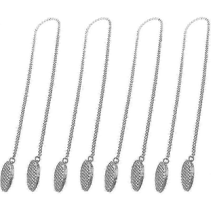 4-pack Metal Napkin Clip Chain Accessories Silver