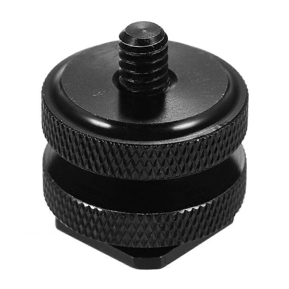 1/4 double-layer screw metal hot shoe base camera camcorder double-layer hot shoe conversion screw