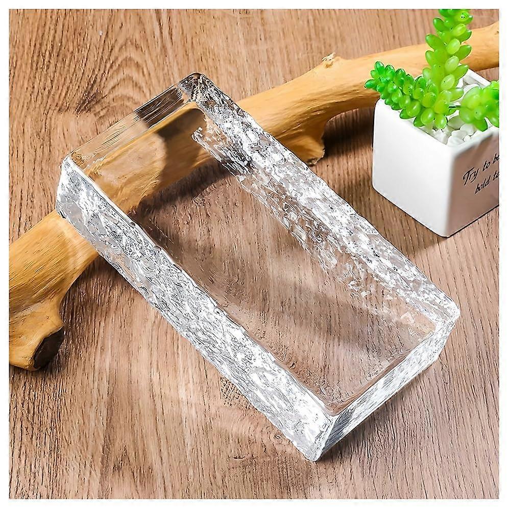 Rectangular Crystal Blocks Clear Glass Block Soundproof Thermal Insulation 200x100x50mm Clear-d