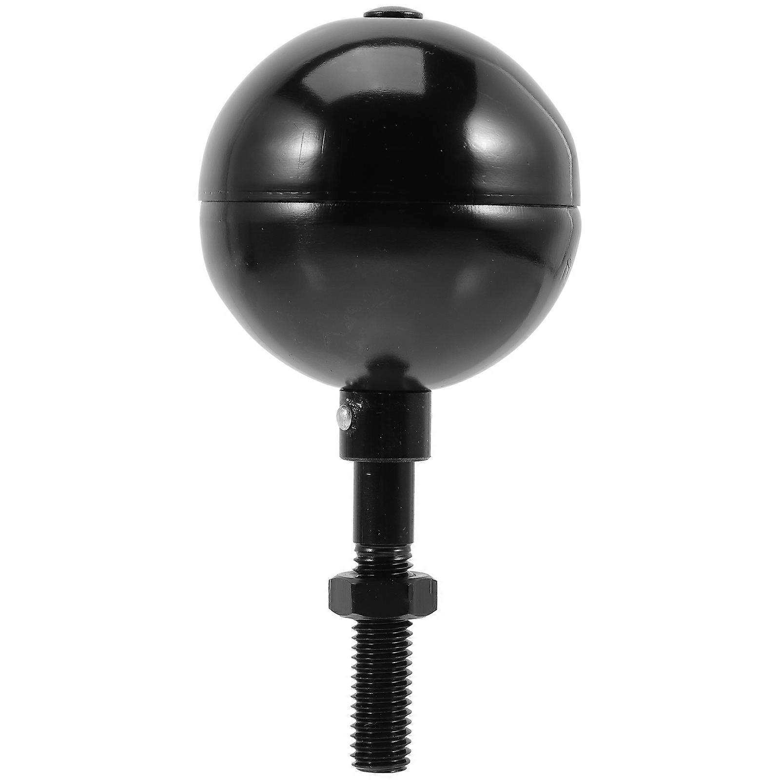 Flag Pole Ball Flagpole Topper for Decor Practical Metal Accessory Black