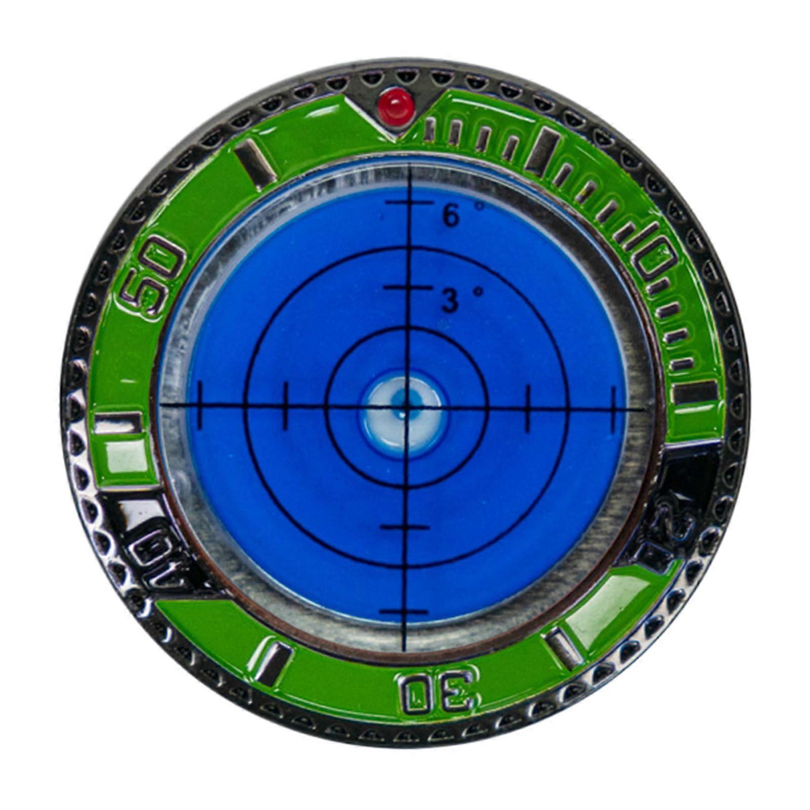 Ball marker, green reader, portable professional golf measuring tool
