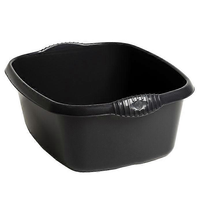 Casa Rectangular Washing Up Bowl Midnight Black 39cm