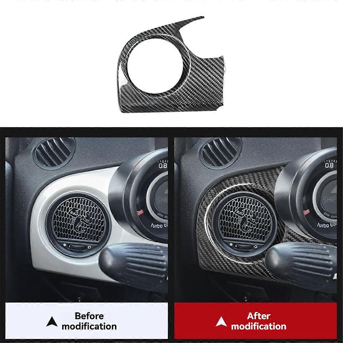 Driver'S Side Instrument Panel Air Vent Decorative Frame for 500 595 2012-2015 Interior Modification Black
