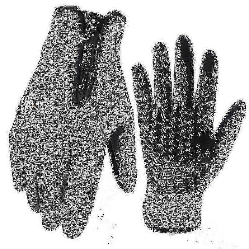 Freezer Gloves Id M grey Warm Gloves With Resistant Coating And Touchscreen Function