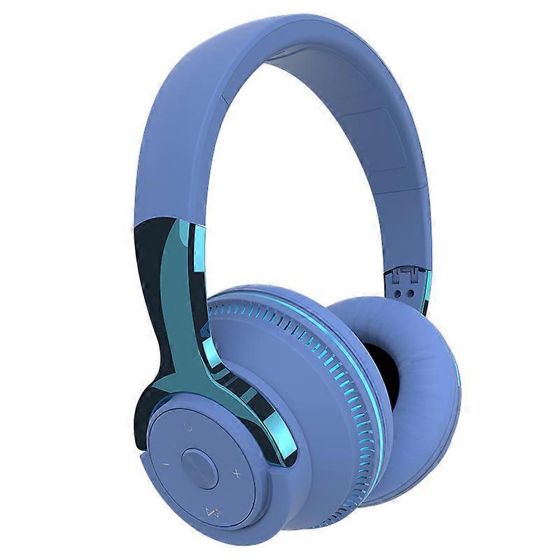 Head-mounted Wireless Bluetooth Headset（Blue）