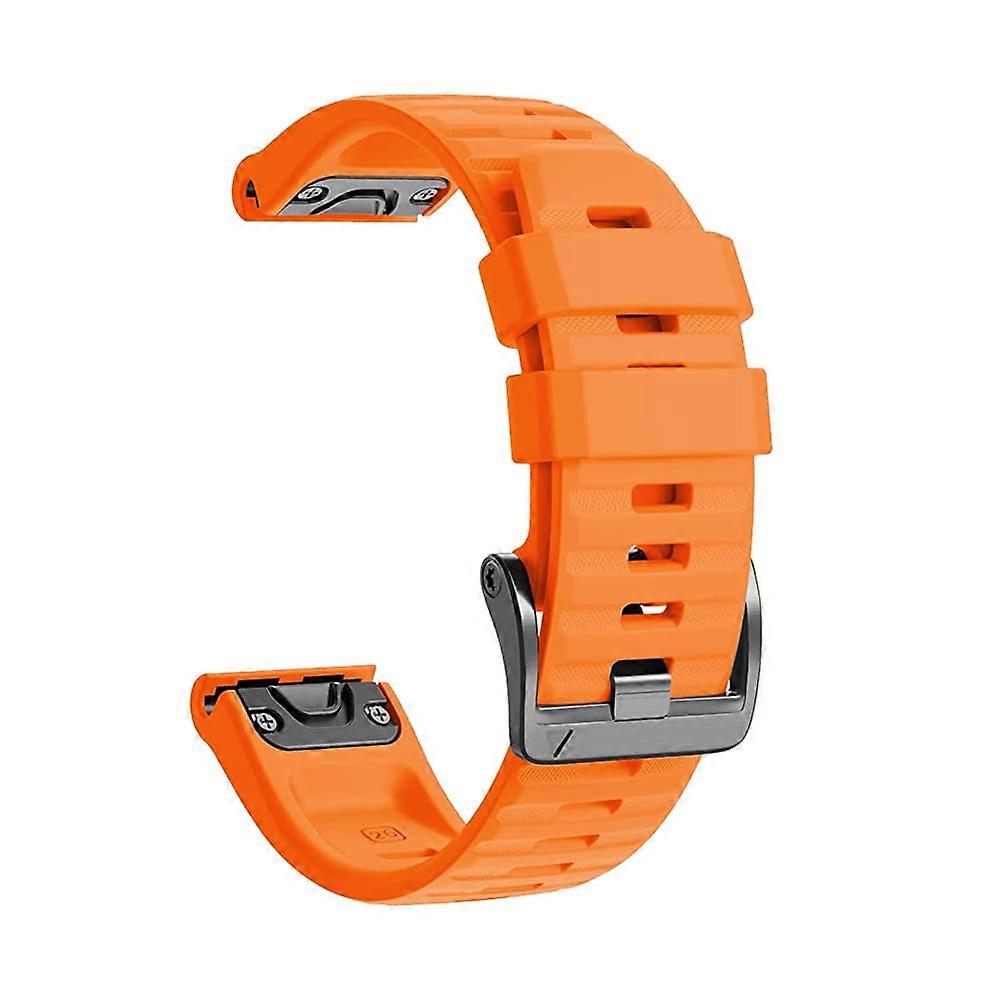 Silicone Strap for Garmin Fenix 6X, 6 Pro, 5X, 5 Plus, GPS 3HR, Enduro, D2 Delta, 22mm 26mm Quick Release Wristband